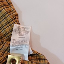 Columbia Mens Yellow & Brown Cotton Plaid Button-Down Collar Shirt Long Sleeve L image 8