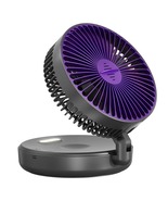 Rechargeable Foldable Table/Wall Fan 4 Speeds Night Light Portable - $18.99