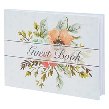 Floral Wedding Guest Book For Reception, Party, Baby Shower, Birthday (8... - $22.99