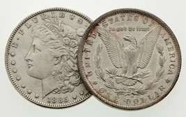 1885 &amp; 1885-O Argent Morgan Dollar plein De 2 Pièces En Au État - £98.33 GBP