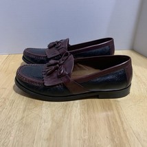 Johnston &amp; Murphy 20-0592 Tassel Kiltie Loafer Shoes Mens US 9.5M Black/... - $735.16 MXN