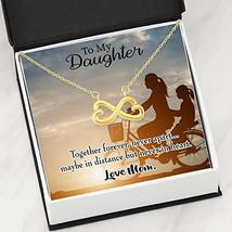 Together Forever Mother Daughter Infinity Love Necklace Heartfelt Daughter Card  - £43.75 GBP