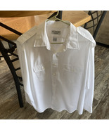 The Aviator Pilot Long Sleeve Button Shirt Van Heusen Men&#39;s 18 1/2 34-35... - $88.50 CAD