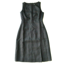 NWT J.Crew 365 Pleated A-line in Black Structured Linen Sleeveless Dress 2T - £57.42 GBP