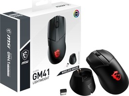Msi Clutch Gm41 Lightweight Wireless Gaming Mouse &amp; Charging Dock,, Pc/Mac - £70.81 GBP