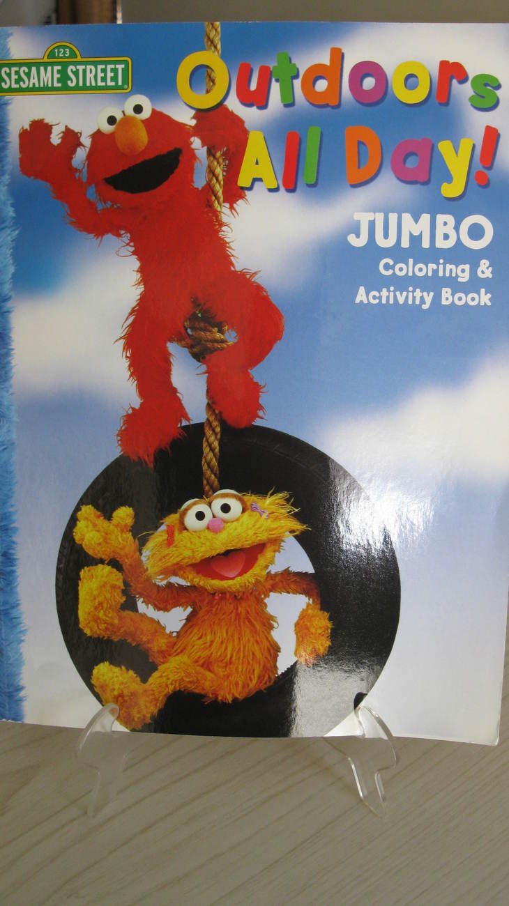 Sesame Street Outdoors All Day Jumbo Coloring and Activity Book New Books