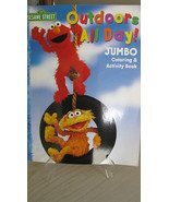 Sesame Street Outdoors All Day Jumbo Coloring and Activity Book New - £7.16 GBP