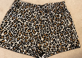 Banana Republic Factory Pajama Shorts Leopard Print Size Medium - £7.82 GBP