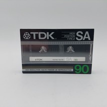 TDK SA 90 Min Type II Blank Audio Cassette Tape Vtg 80&#39;s New Sealed - £10.44 GBP