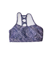 All In Motion Womens Sports Bra Size Small Criss Cross Back Marbled Gray - $12.88