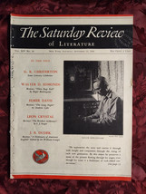 Saturday Review September 12 1936 Roger Burlingame G. K. Chesterton - £12.80 GBP