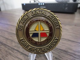 US Army Dental Activity Fort Knox Kentucky DENTAC Command Challenge Coin... - £19.70 GBP