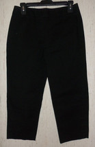 New Womens Talbots Petites Stretch Black Capris / Cropped Pants Size 4P - £19.68 GBP