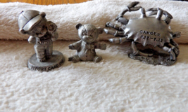 3 lot Pewter Items Small Bear (Spoontiques), Avon Little Boy (Report Car... - $5.89