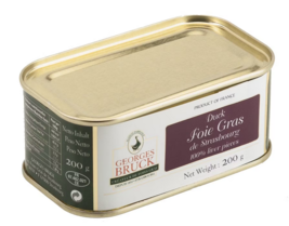 GEORGES BRUCK - STRASBOURG - Duck Foie Gras - Rectangular tin - 7.05oz /... - $85.75