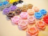 Flower Cabochons Resin Flatbacks Assorted Lot 18mm Flower Flat Backs 10/... - $1.30+