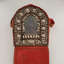 Tibetan Buddhist Artistic Large Ghau Box/Amulet 7.25&quot; - Nepal - $89.99