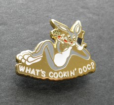 WHATS&#39;S COOKIN DOC BUGS RABBIT USAF AIR FORCE NOSE ART LAPEL PIN 1.25 IN... - $5.84