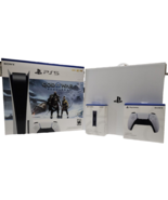 Sony Playstation PS5 CONSOLE Disc Ragnarök White 825GB Bundle Remote CFI-1215A - $800.00