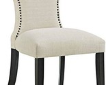 One Chair In Beige With Mid Century Modern Modway Curve Upholstery And N... - $150.98