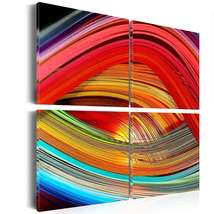 Tiptophomedecor Abstract Canvas Wall Art - Colorful Depths - Stretched &amp; Framed  - £56.25 GBP+