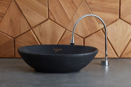 Black Concrete Bathroom Sink - Elegance and Durability in Your Bathroom ... - £372.49 GBP