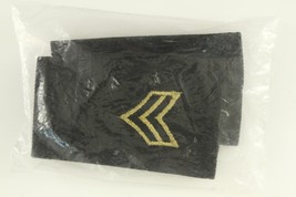 Vintage NOS Military Insignia Shoulder Mark Small Sergeant Set Gold Thread - £9.81 GBP