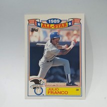 1990 Topps Glossy All-Stars Julio Franco #14 Baseball Card - $1.44