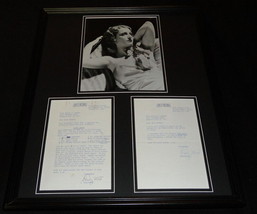 Jeanette Macdonald 16x20 Framed 1964 Recipe Letter &amp; Photo Display - £116.65 GBP