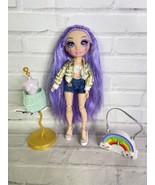 Rainbow High Violet Willows Cheer Fashion Doll With Outfit and Accessories - £10.86 GBP