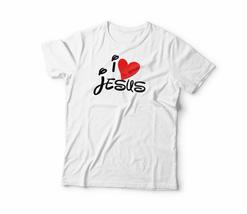 Brothers I Love Jesus, 100% Cotton, Individual Design, Unisex (2XL, White) - £22.87 GBP+