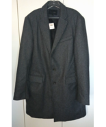 BANANA REPUBLIC MEN&#39;S GRAY WOOL/NYLON/CASHMERE 3/4-LENGTH COAT-L-NWT-NICE - €76,42 EUR