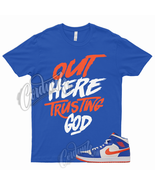 TG T Shirt for 1 Mid Game Royal Blue Jordan  Rush Orange Knicks Wheaties Dunk - £18.15 GBP - £23.53 GBP
