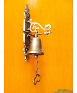 Solid Brass Gate Front Door Bell - 8.2 Inches Tall Excellence Vintage Kn... - $47.77 CAD