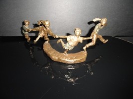 Mark Hopkins " Crack the Whip" Bronze Sculpture 11" x 4" x4" image 13