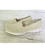 Skechers Seager Stat Scallop Natural Slip On Knit Sneakers Flats Shoes S... - $45.05