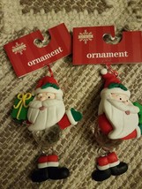 2 Santa Clays Ornament With Prism - £17.40 GBP
