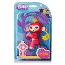 Fingerlings Interactive Baby Monkey Bella Pink w/ Yellow Hair - £15.97 GBP