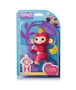 Fingerlings Interactive Baby Monkey Bella Pink w/ Yellow Hair - £15.68 GBP