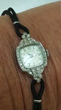 Antique Platinum 40 Old European Cut 1.25ctw VS Diamond Hamilton ladies Watch, P - £3,521.56 GBP