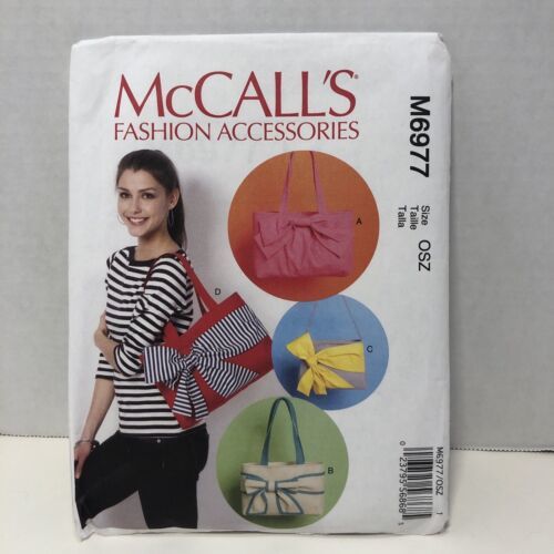 McCall's 6977 Bags Purse Handbag w Bow - £10.09 GBP