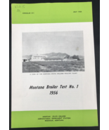 1956 Montana State College Broiler Test #1 Bozeman Circular 211 Leaflet ... - $13.99