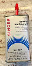 Singer Sewing Machine Oil 4oz. Tin #2131 Barely  Used, Free S/H - £12.43 GBP