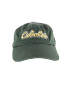 Vintage Faded Cabelas Script Spell Out Adjustable Cotton Dad Hat Cap Green - $528.69 MXN