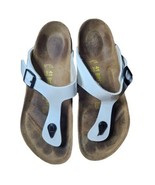 Birkenstock Gizeh Regular Fit Birko-Flor Patent White Sandals - Size 10/... - $52.10 CAD