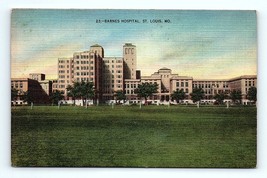 Postcard St. Louis Missouri Barnes Hospital Forest Park Central West End 1948 - £5.12 GBP