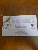 Color Street Read My Tulips Purple French Manicure 100% Nail Polish Strips - $7.95