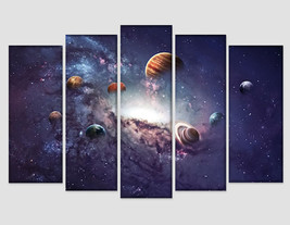 Planets of The Solar System Space Canvas Art Galaxy Print Space Wall Art NASA Ph - £39.16 GBP