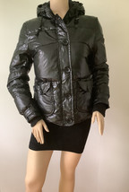 BITTEN By Sarah Jessica Parker Black Plastic Bag Down Blend Fill Jacket ... - $49.95