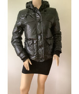 BITTEN By Sarah Jessica Parker Black Plastic Bag Down Blend Fill Jacket ... - £39.36 GBP